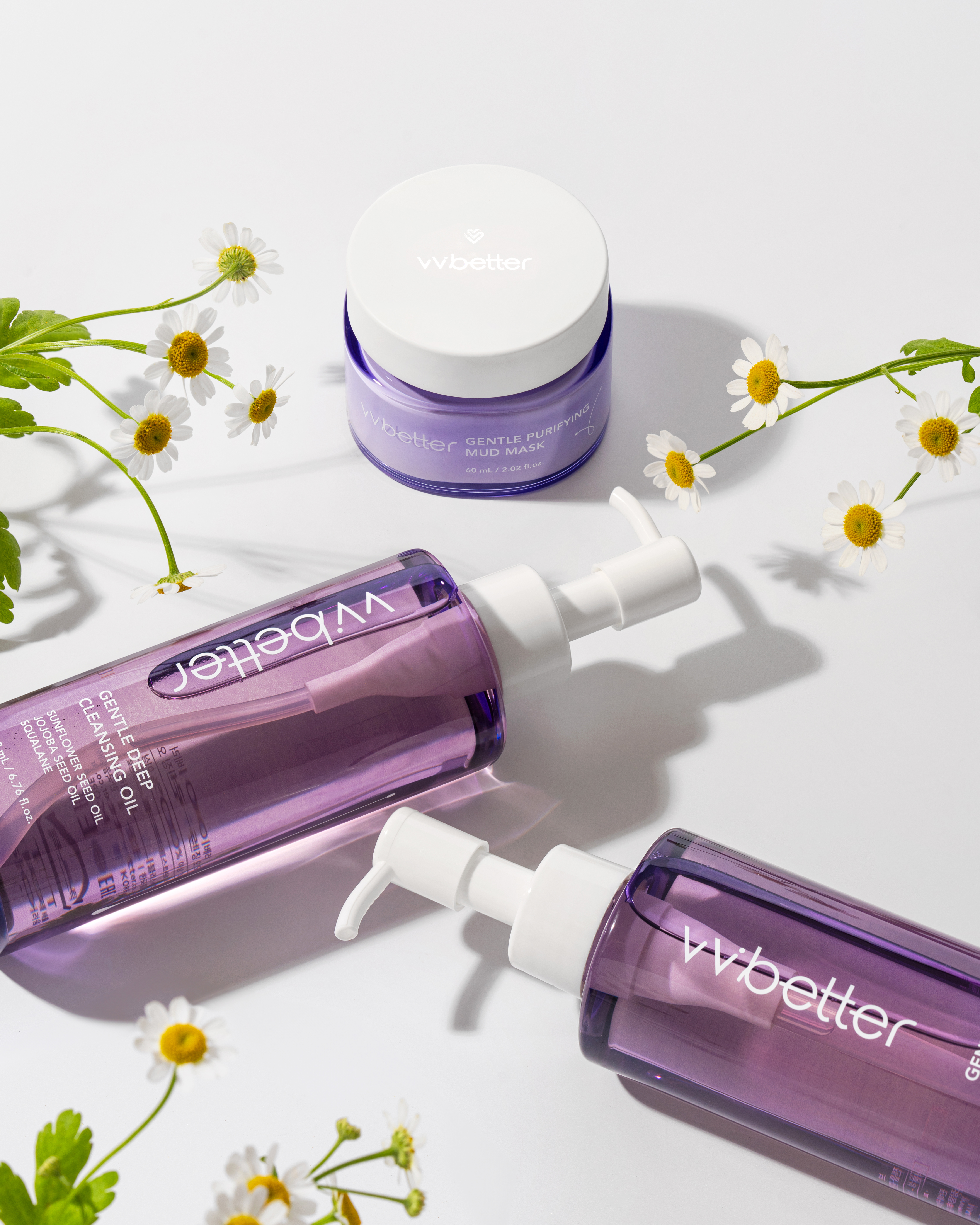 cleansing oil+mud mask purple